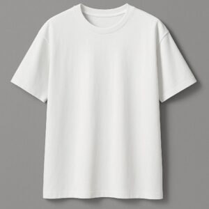 Round Neck White Tshirt